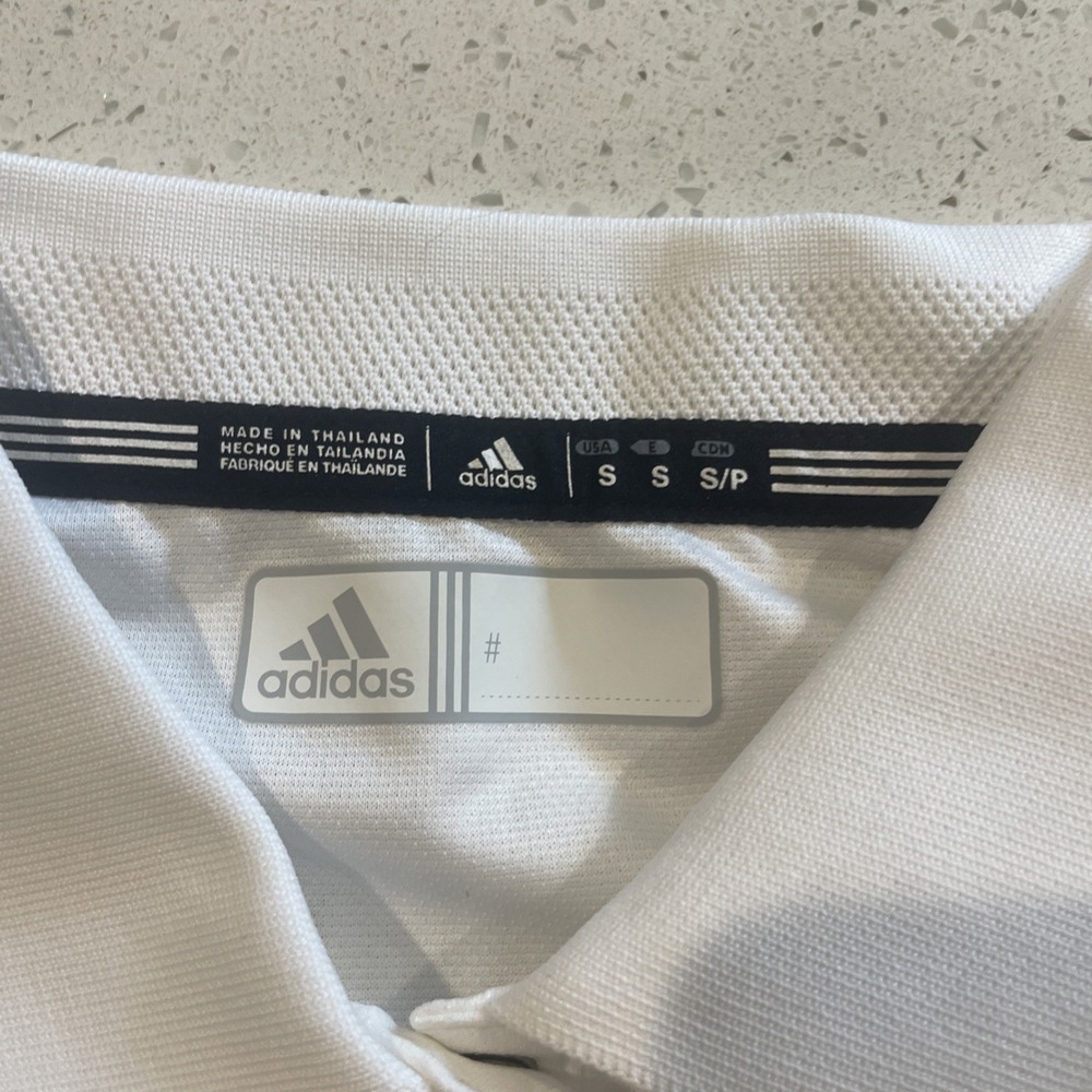 Michigan Wolverines Polo Shirt Mens Small White Adidas Golf Climalite NCAA NWT - Picture 5 of 6